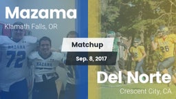Matchup: Mazama vs. Del Norte  2017