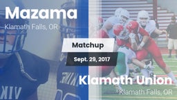 Matchup: Mazama vs. Klamath Union  2017