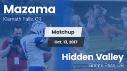 Matchup: Mazama vs. Hidden Valley  2017