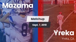 Matchup: Mazama vs. Yreka  2018