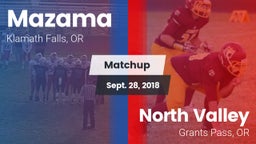 Matchup: Mazama vs. North Valley  2018