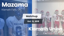 Matchup: Mazama vs. Klamath Union  2018