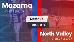 Matchup: Mazama vs. North Valley  2019