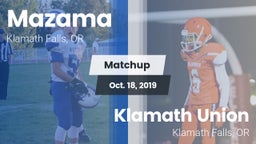 Matchup: Mazama vs. Klamath Union  2019
