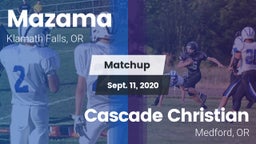 Matchup: Mazama vs. Cascade Christian  2020