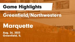 Greenfield/Northwestern  vs Marquette Game Highlights - Aug. 26, 2023