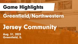 Greenfield/Northwestern  vs Jersey Community  Game Highlights - Aug. 31, 2023