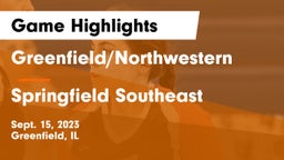 Greenfield/Northwestern  vs Springfield Southeast Game Highlights - Sept. 15, 2023