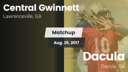 Matchup: Central Gwinnett vs. Dacula  2017