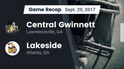 Recap: Central Gwinnett  vs. Lakeside  2017