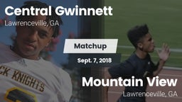 Matchup: Central Gwinnett vs. Mountain View  2018