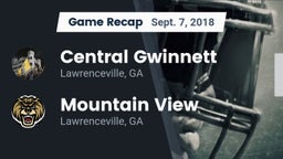 Recap: Central Gwinnett  vs. Mountain View  2018