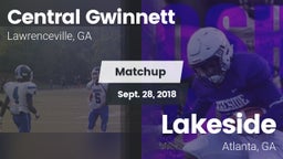 Matchup: Central Gwinnett vs. Lakeside  2018