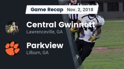 Recap: Central Gwinnett  vs. Parkview  2018