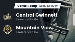 Recap: Central Gwinnett  vs. Mountain View  2019
