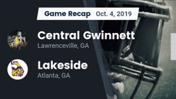 Recap: Central Gwinnett  vs. Lakeside  2019