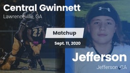 Matchup: Central Gwinnett vs. Jefferson  2020