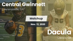Matchup: Central Gwinnett vs. Dacula  2020