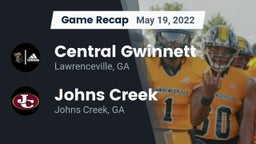 Recap: Central Gwinnett  vs. Johns Creek  2022