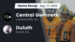 Recap: Central Gwinnett  vs. Duluth  2022