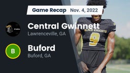 Recap: Central Gwinnett  vs. Buford  2022