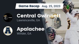 Recap: Central Gwinnett  vs. Apalachee  2023