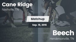 Matchup: Cane Ridge vs. Beech  2016