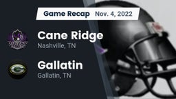 Recap: Cane Ridge  vs. Gallatin  2022