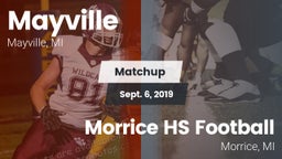 Matchup: Mayville vs. Morrice HS Football 2019
