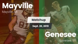 Matchup: Mayville vs. Genesee  2019