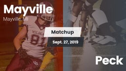 Matchup: Mayville vs. Peck 2019