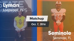 Matchup: Lyman vs. Seminole  2016