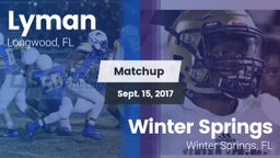 Matchup: Lyman vs. Winter Springs  2017