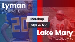 Matchup: Lyman vs. Lake Mary  2017