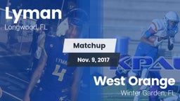 Matchup: Lyman vs. West Orange  2017