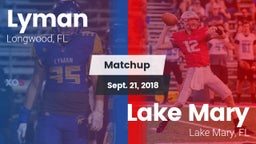 Matchup: Lyman vs. Lake Mary  2018