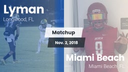 Matchup: Lyman vs. Miami Beach  2018