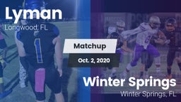 Matchup: Lyman vs. Winter Springs  2020
