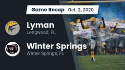 Recap: Lyman  vs. Winter Springs  2020