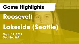 Roosevelt  vs Lakeside  (Seattle) Game Highlights - Sept. 17, 2019