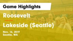 Roosevelt  vs Lakeside  (Seattle) Game Highlights - Nov. 16, 2019