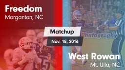 Matchup: Freedom vs. West Rowan  2016