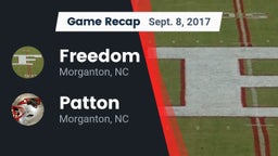 Recap: Freedom  vs. Patton  2017