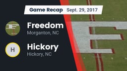 Recap: Freedom  vs. Hickory  2017