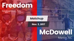 Matchup: Freedom vs. McDowell   2017
