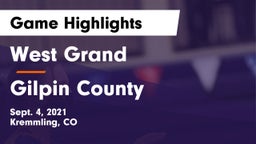 West Grand  vs Gilpin County Game Highlights - Sept. 4, 2021