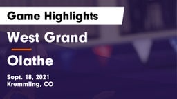 West Grand  vs Olathe Game Highlights - Sept. 18, 2021