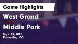West Grand  vs Middle Park  Game Highlights - Sept. 23, 2021