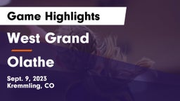 West Grand  vs Olathe  Game Highlights - Sept. 9, 2023