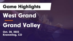West Grand  vs Grand Valley  Game Highlights - Oct. 28, 2023